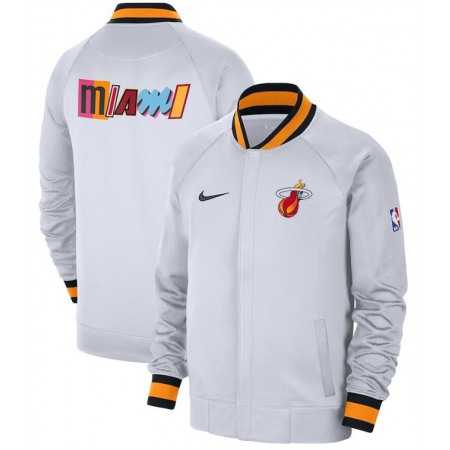 Men's Miami Heat White 2022/23 City Edition Full-Zip Jacket