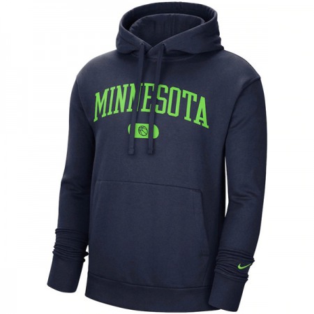 Men's Minnesota Timberwolves 2021 Navy Heritage Essential Pullover Hoodie