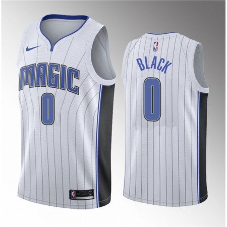 Men's Orlando Magic #0 Anthony Black White 2023 Draft Association Edition Stitched Basketball Jersey