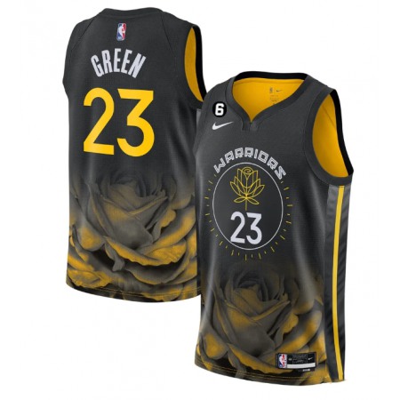 Men's Golden State Warriors #23 Draymond Green 2022/2023 Black City edition Stitched Basketball Jersey