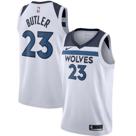 Men's Minnesota Timberwolves #23 Jimmy Butler White Association Edition Stitched Jersey