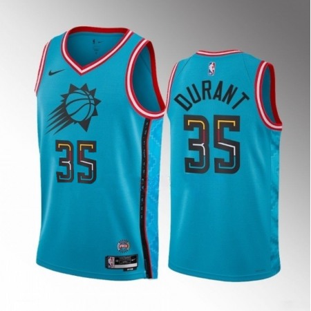 Men's Phoenix Suns #35 Kevin Durant Blue 2022/23 City Edition Stitched Basketball Jersey