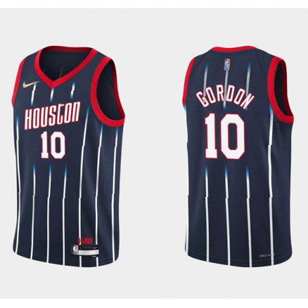 Men's Houston Rockets #10 Eric Gordon 2021/22 City Edition 75th Anniversary Navy Stitched Basketball Jersey