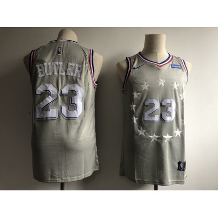 Men's Philadelphia 76ers #23 Jimmy Butler Gray 2018/19 City Edition Swingman Stitched NBA Jersey