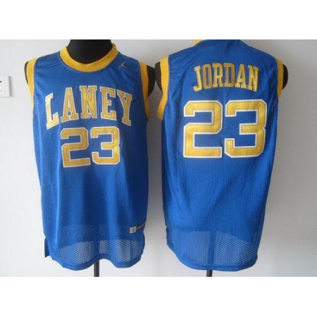 Bulls #23 Michael Jordan Blue Laney High School Classic Stitched NBA Jersey