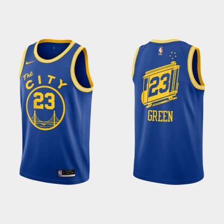 Men's Golden State Warriors #23 Draymond Green 2020-2021 Blue Dri-FIT Hardwood Classic Stitched NBA Jersey