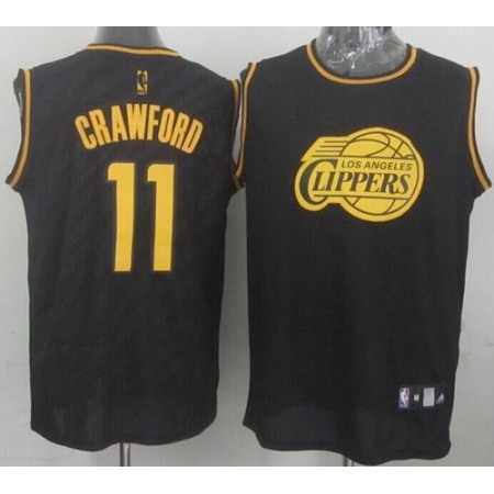Clippers #11 Jamal Crawford Black Precious Metals Fashion Stitched NBA Jersey