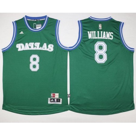Mavericks #8 Deron Williams Green Hardwood Classics Performance Stitched NBA Jersey