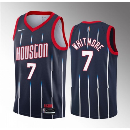 Men's Houston Rockets #7 Cam Whitmore Navy 2023 Draft Classic Edition Stitched Basketball Jersey