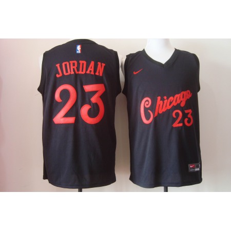 Men's Nike Chicago Bulls #23 Michael Jordan New Black Fashion Stitched NBA Jersey
