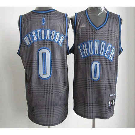 Thunder #0 Russell Westbrook Black Rhythm Fashion Stitched NBA Jersey