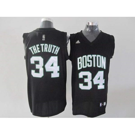 Celtics #34 Paul Pierce Stitched Black The Truth Fashion NBA Jersey