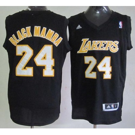 Lakers #24 Kobe Bryant Black Mamba Fashion Stitched NBA Jersey