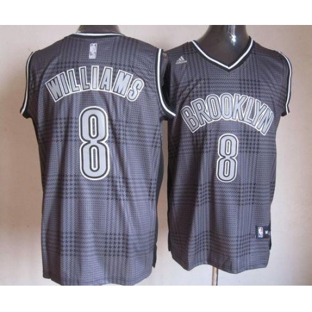 Nets #8 Deron Williams Black Rhythm Fashion Stitched NBA Jersey