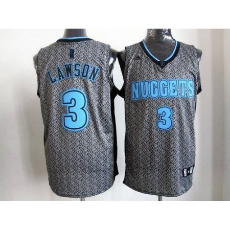 Nuggets #3 Ty Lawson Grey Static Fashion Stitched NBA Jersey