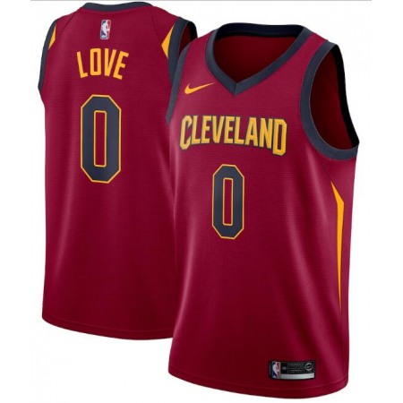Men's Cleveland Cavaliers #0 Kevin Love Red Icon Edition Swingman Stitched Jersey