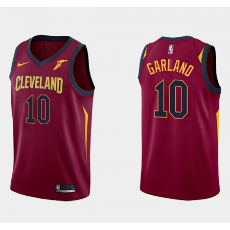 Men's Cleveland Cavaliers #10 Darius Garland Wine Red Icon Edition Stitched Basketball Jersey