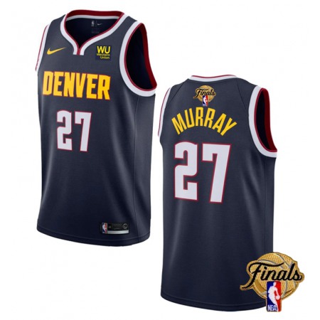 Men's Denver Nuggets #27 Jamal Murray Navy 2023 Finals Icon Edition Stitched Basketball Jersey