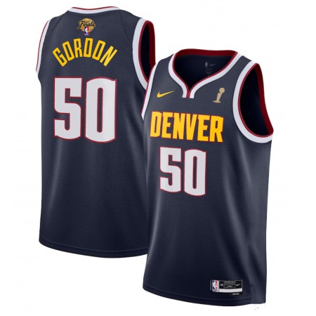 Men's Denver Nuggets #50 Aaron Gordon Navy 2023 Finals Champions Icon EditionStitched Basketball Jersey