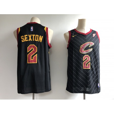 Men's Cleveland Cavaliers #2 Collin Sexton Black Statement Edition Swingman Stitched NBA Jersey
