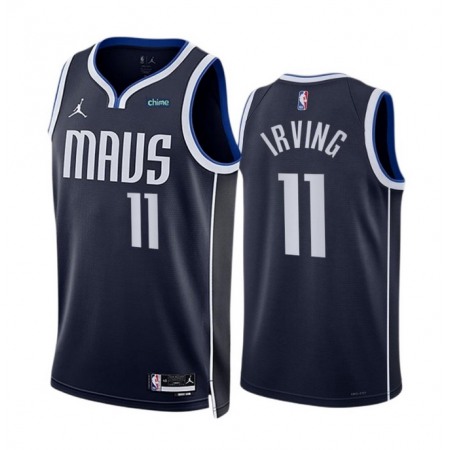 Men's Dallas Mavericks #11 Kyrie Irving Navy Statement Edition Stitched Basketball Jersey
