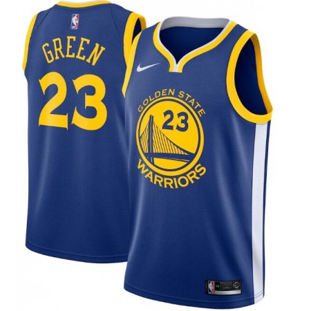 Men's Golden State Warriors #23 Draymond Green Royal Icon Edition Swingman Stitched Jersey
