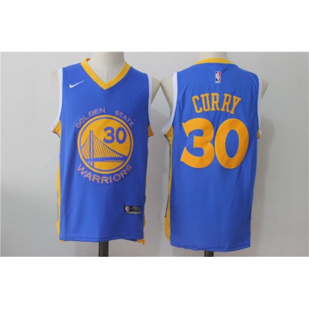 Men's Nike Golden State Warriors #30 Stephen Curry Royal Nike Road Stitched NBA Jersey
