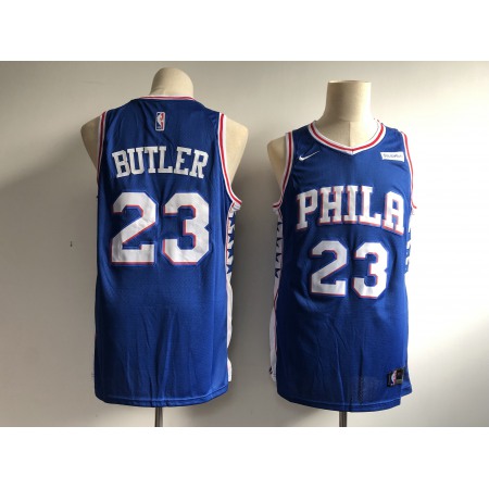 Men's Philadelphia 76ers #23 Jimmy Butler Royal Icon Edition Swingman Stitched NBA Jersey