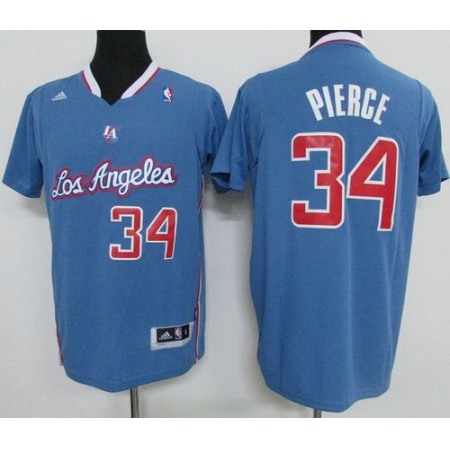 Clippers #34 Paul Pierce Light Blue Pride Swingman Stitched NBA Jersey