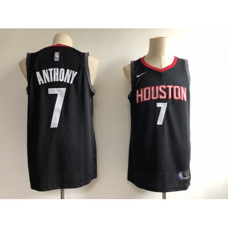 Men's Houston Rockets #7 Carmelo Anthony Black Swingman Stitched NBA Jersey