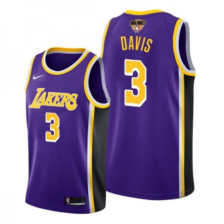 Men's Los Angeles Lakers #3 Anthony Davis 2020 Purple Finals Bound Statement Edition Stitched Jersey