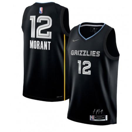 Men's Memphis Grizzlies #12 Ja Morant 75th Anniversary Select Series Rookie of the Year Swingman Stitched Jersey