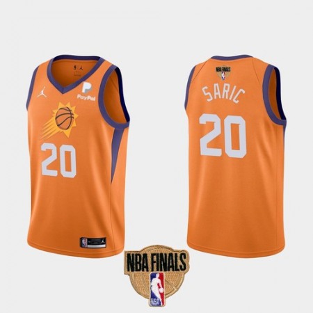 Men's Phoenix Suns #20 Dario Saric 2021 Orange Statement Finals Basketball Swingman Stitched Jersey