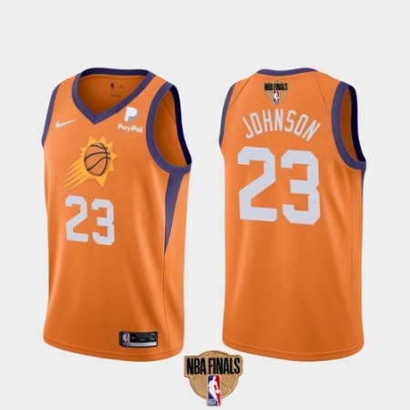 Men's Phoenix Suns #23 Cameron Johnson 2021 Orange Statement Finals Basketball Swingman Stitched Jersey