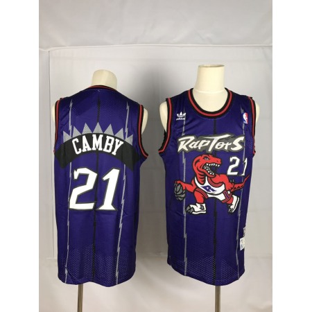 Men's Toronto Raptors #21 Marcus Camby Blue Swingman Stitched NBA Jersey