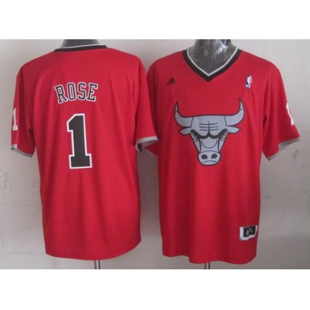 Bulls #1 Derrick Rose Red 2013 Christmas Day Swingman Stitched NBA Jersey