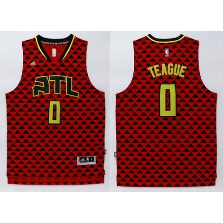 Hawks #0 Jeff Teague Red Swingman Stitched NBA Jersey