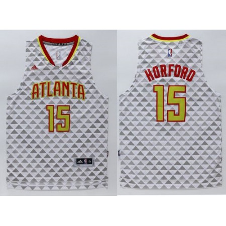 Hawks #15 Al Horford White Swingman Stitched NBA Jersey
