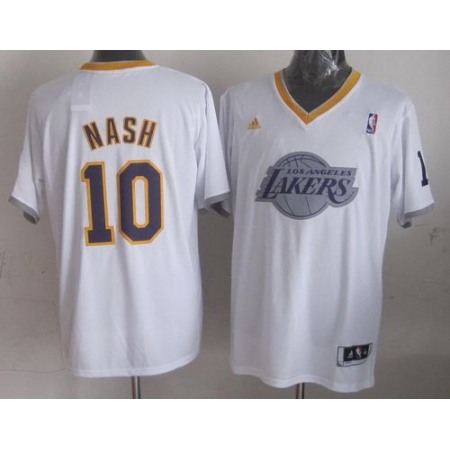 Lakers #10 Steve Nash White 2013 Christmas Day Swingman Stitched NBA Jersey