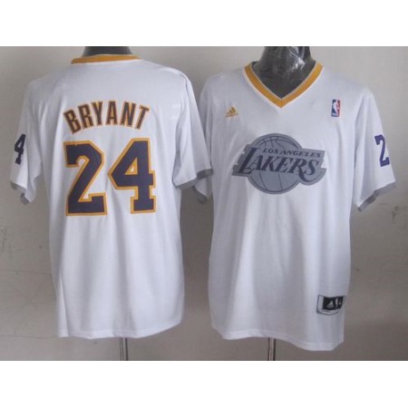 Lakers #24 Kobe Bryant White 2013 Christmas Day Swingman Stitched NBA Jersey