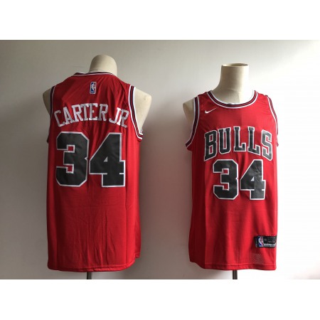 Men's Chicago Bulls #34 Wendell Carter Jr. Red Swingman Stitched NBA Jersey