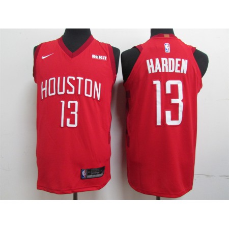 Men's Houston Rockets #13 James Harden Red 2019 Earned Edition Swingman Stitched NBA Jersey