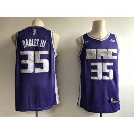 Men's Sacramento Kings #35 Marvin Bagley III Purple Swingman Stitched NBA Jersey
