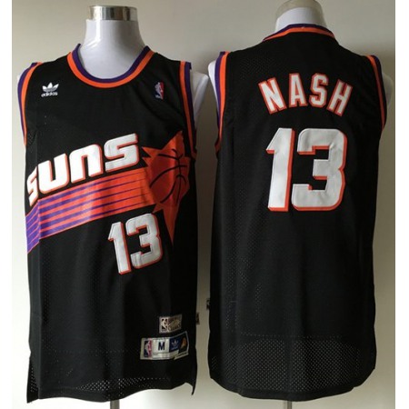 Suns #13 Steve Nash Black Throwback Stitched NBA Jersey