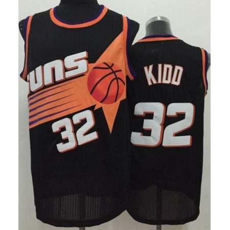 Suns #32 Jason Kidd Black Throwback Stitched NBA Jersey