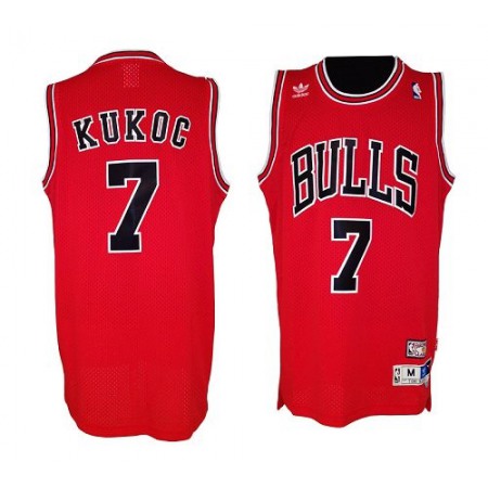 Bulls #7 Tony Kukoc Red Throwback Stitched NBA Jersey