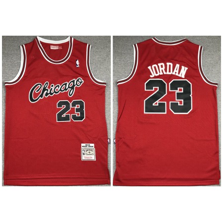 Men's Chicago Bulls #23 Michael Jordan 1984-85 Red Throwback Stitched Jersey