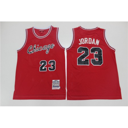 Men's Chicago Bulls #23 Michael Jordan 1984-85 Red Throwback Stitched Jersey