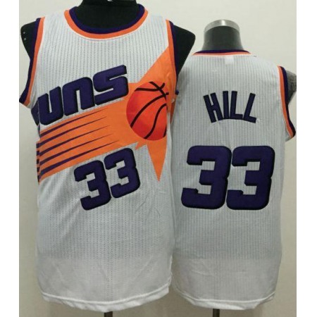 Suns #33 Grant Hill White Throwback Stitched NBA Jersey