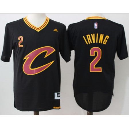 Cavaliers #2 Kyrie Irving Black Short Sleeve "C" Stitched NBA Jersey